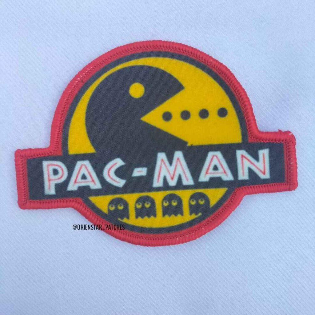 Pac man printed Patch