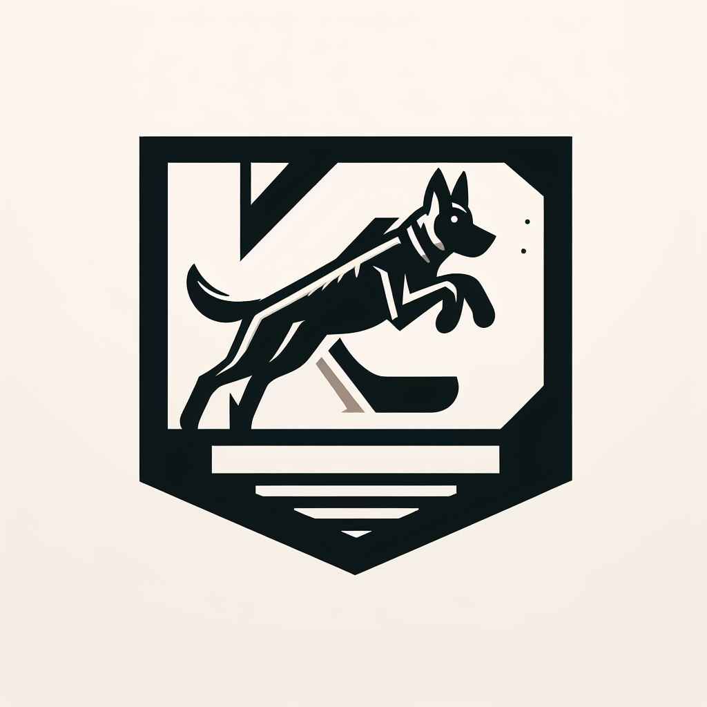K9 dog shield logo