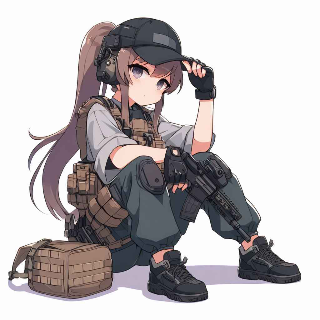 Anime tactical girl patch