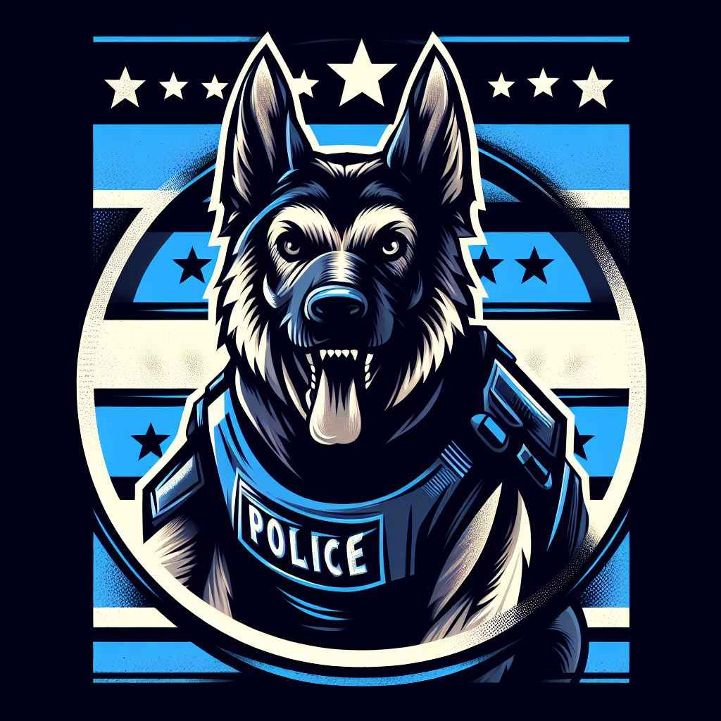 K9 police design for Patch