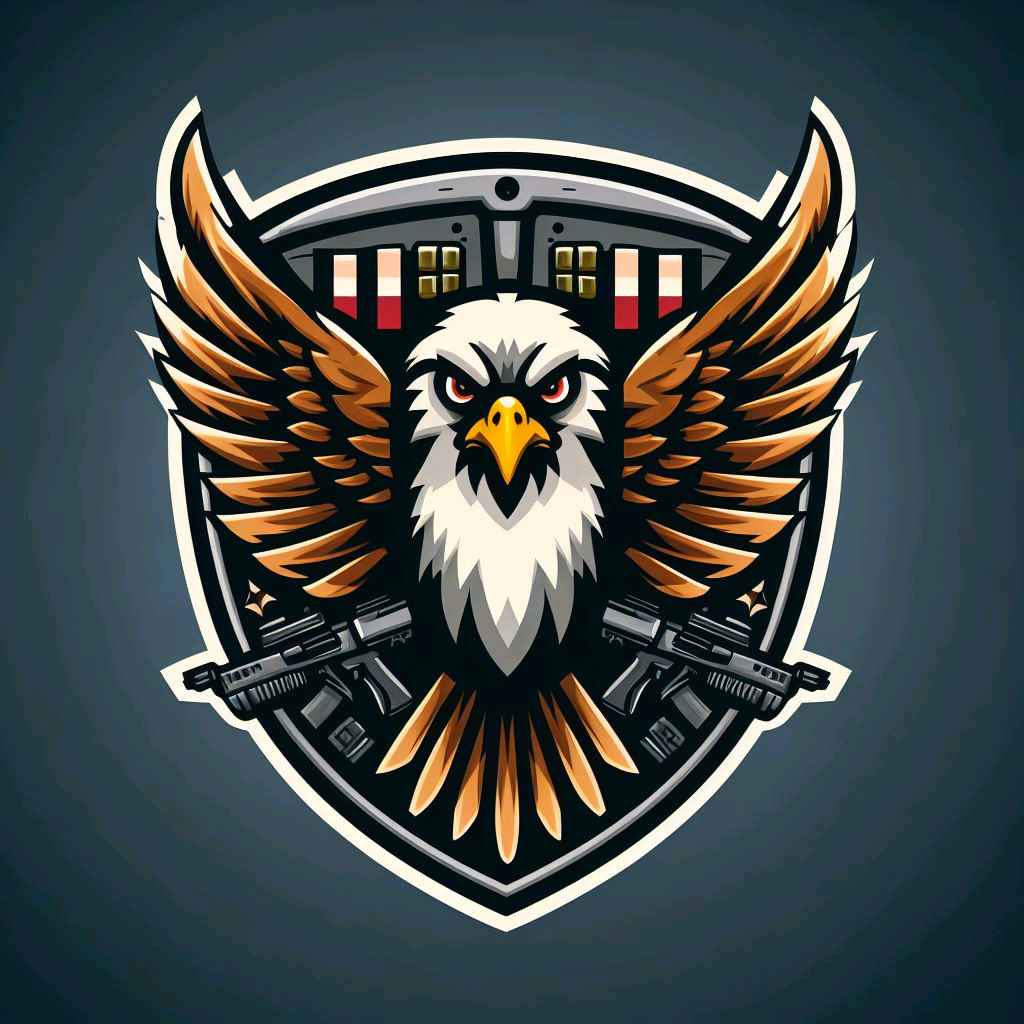 Eagle shield patch design
