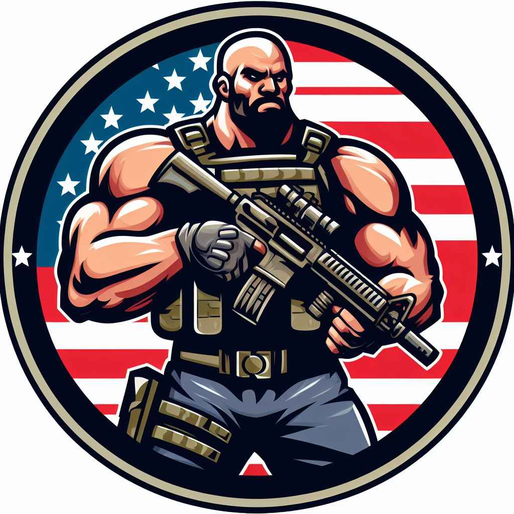 Tactical shooter American Patch design