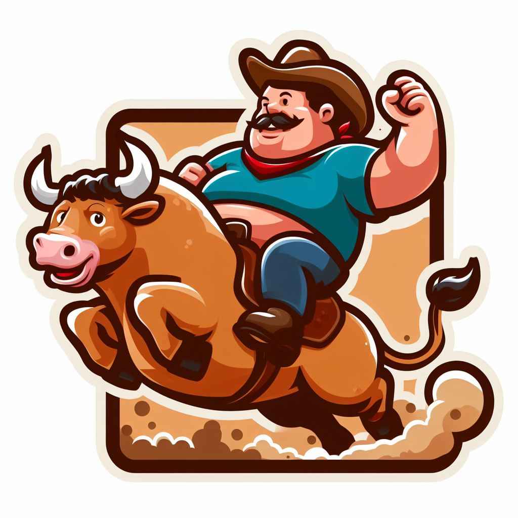 Fatman bull riding patch