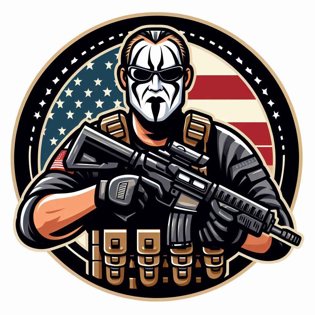 Sting tactical cartoon design for Patch