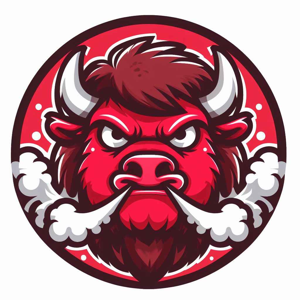 Red bison patch design