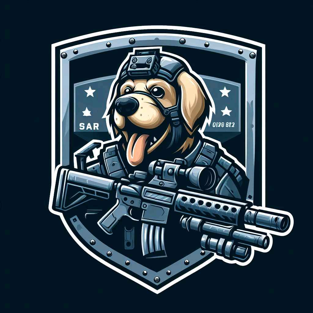 Tactical dog patch design