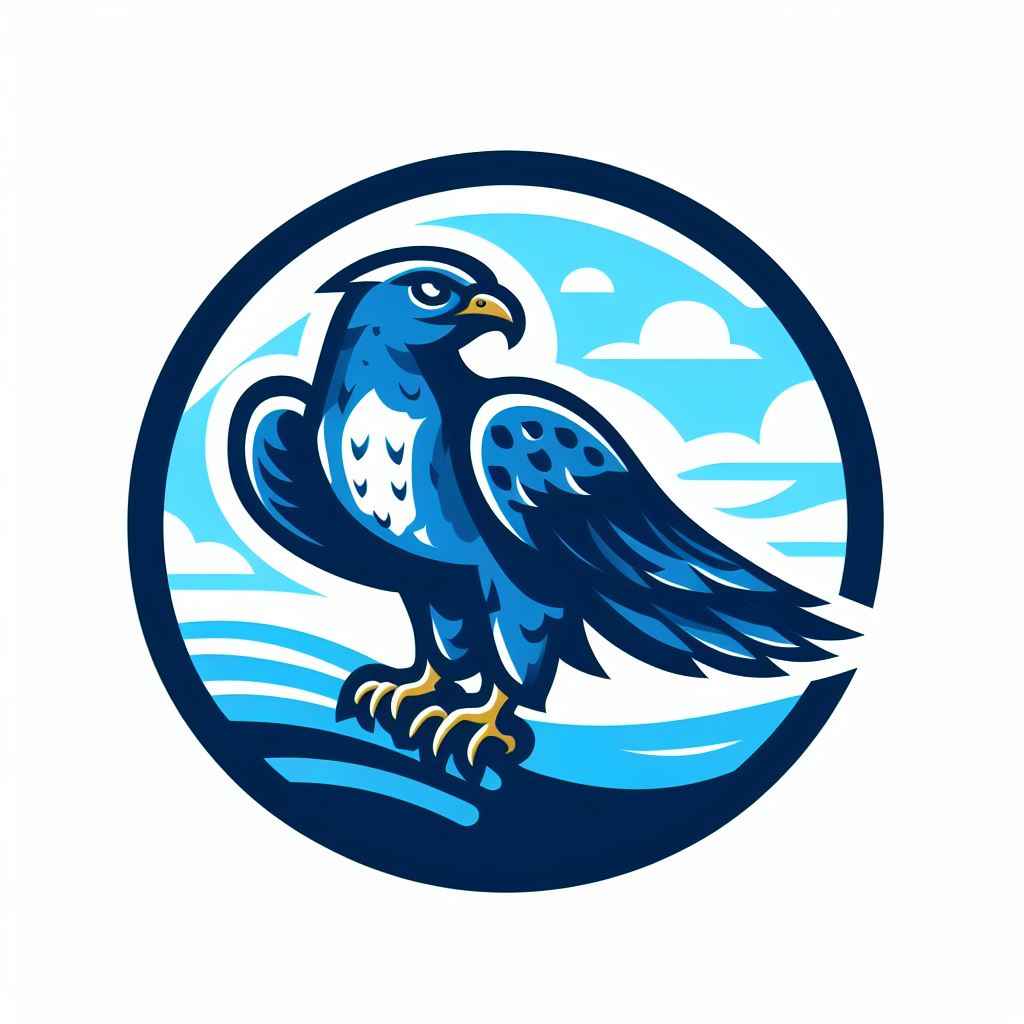 Blue falcon patch design