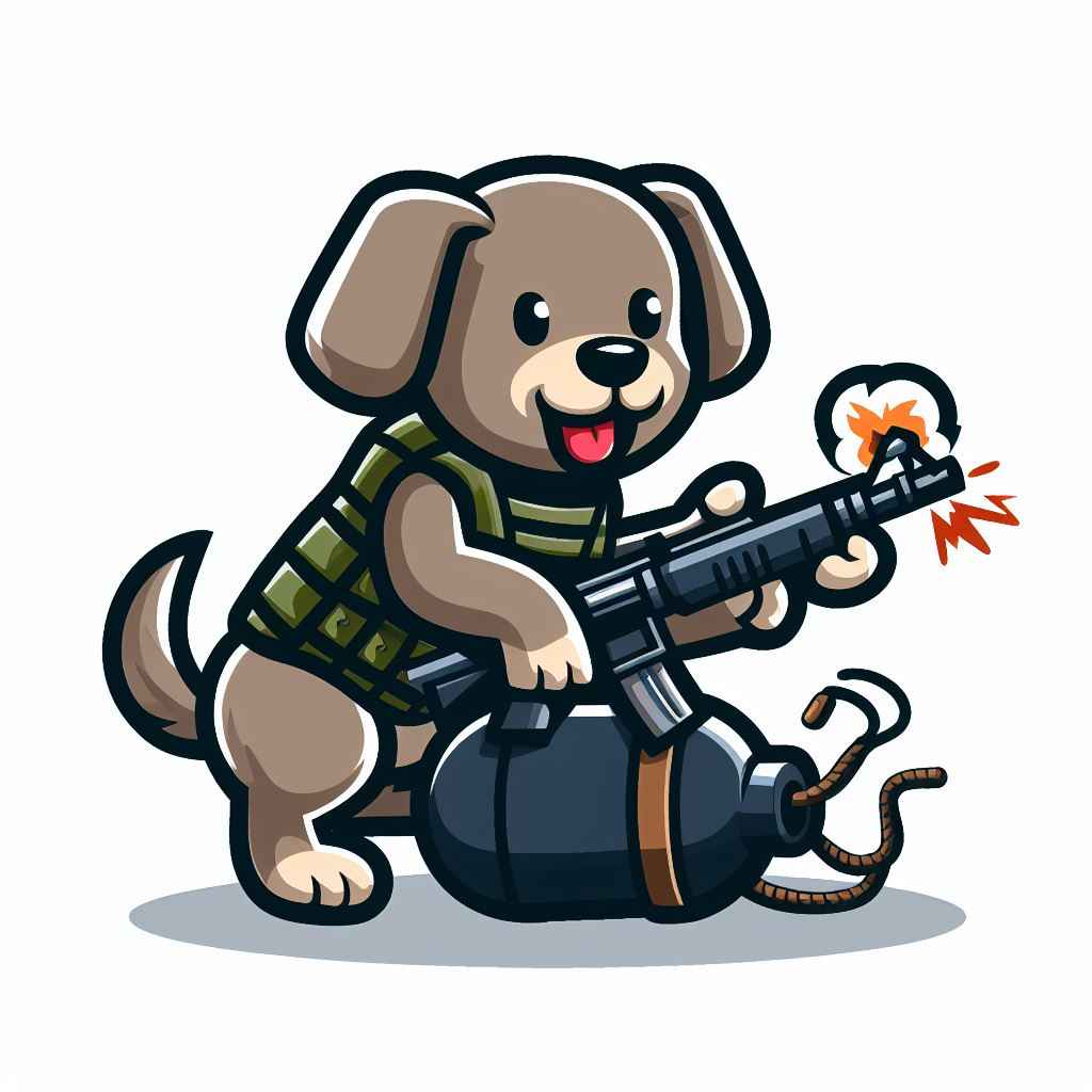 Tactical dog bomb design Patch