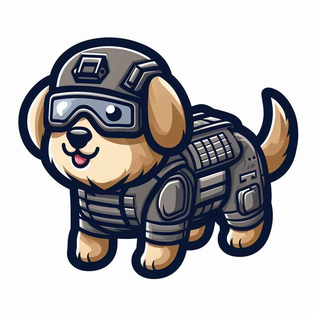 Tactical puppy dog patch design
