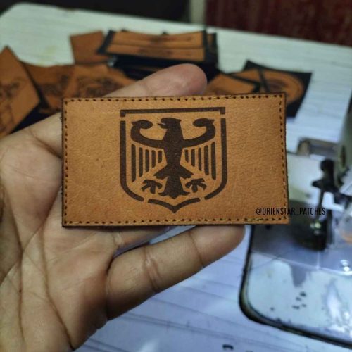 German falcon leather patch