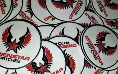 orienstar pvc patches. Orienstar wings logo pvc
